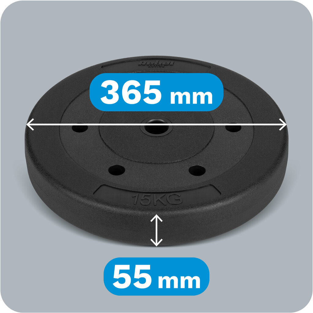 painosarja 2x15 kg hinta ja tiedot | Käsipainot, kahvakuulat ja voimaharjoittelu | hobbyhall.fi