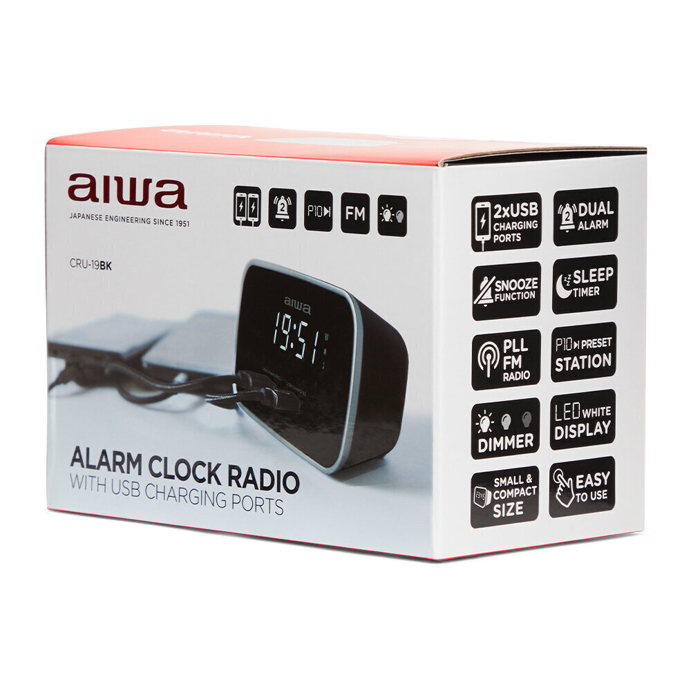 Aiwa CRU-19BK hinta ja tiedot | Kelloradiot ja herätyskellot | hobbyhall.fi