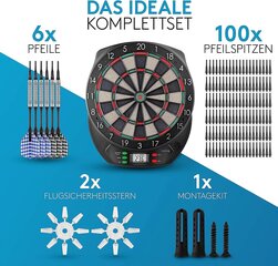 Dartpro - Alkuperäinen - Electronic Dart Pane - Dartboard, jossa on 6 tikkaa [käyttökelpoinen] - innovatiivinen tikka -auto, jossa on 65 varianttia - tikkaa 1-8 pelaajalle hinta ja tiedot | Darts | hobbyhall.fi