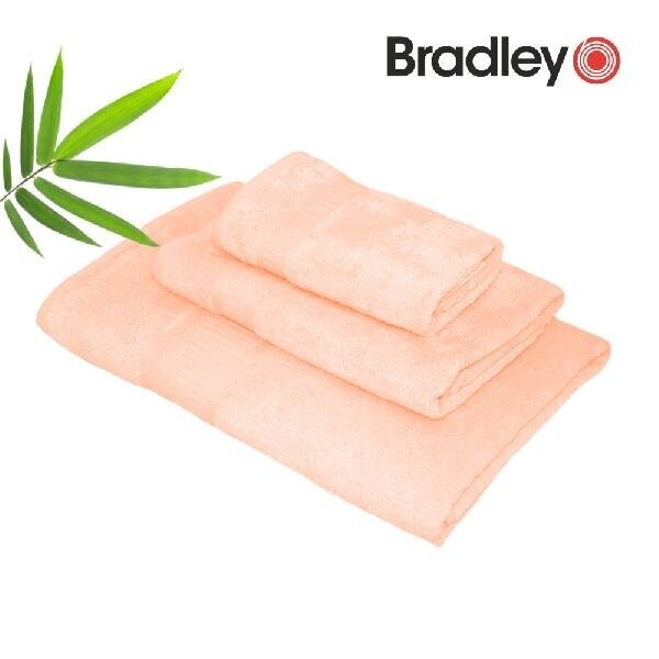 Bradley Bambupyyhe, 70 x 140 cm, persikka, 3 kpl hinta ja tiedot | Pyyhkeet | hobbyhall.fi