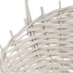 Wicker Gift Basket White Medium hinta ja tiedot | Keittiövälineet | hobbyhall.fi