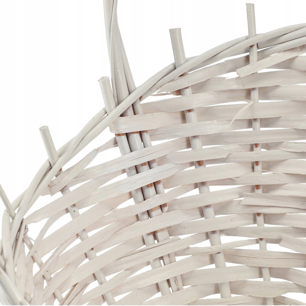 Wicker Gift Basket White Medium hinta ja tiedot | Keittiövälineet | hobbyhall.fi