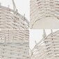 Wicker Gift Basket White Medium hinta ja tiedot | Keittiövälineet | hobbyhall.fi