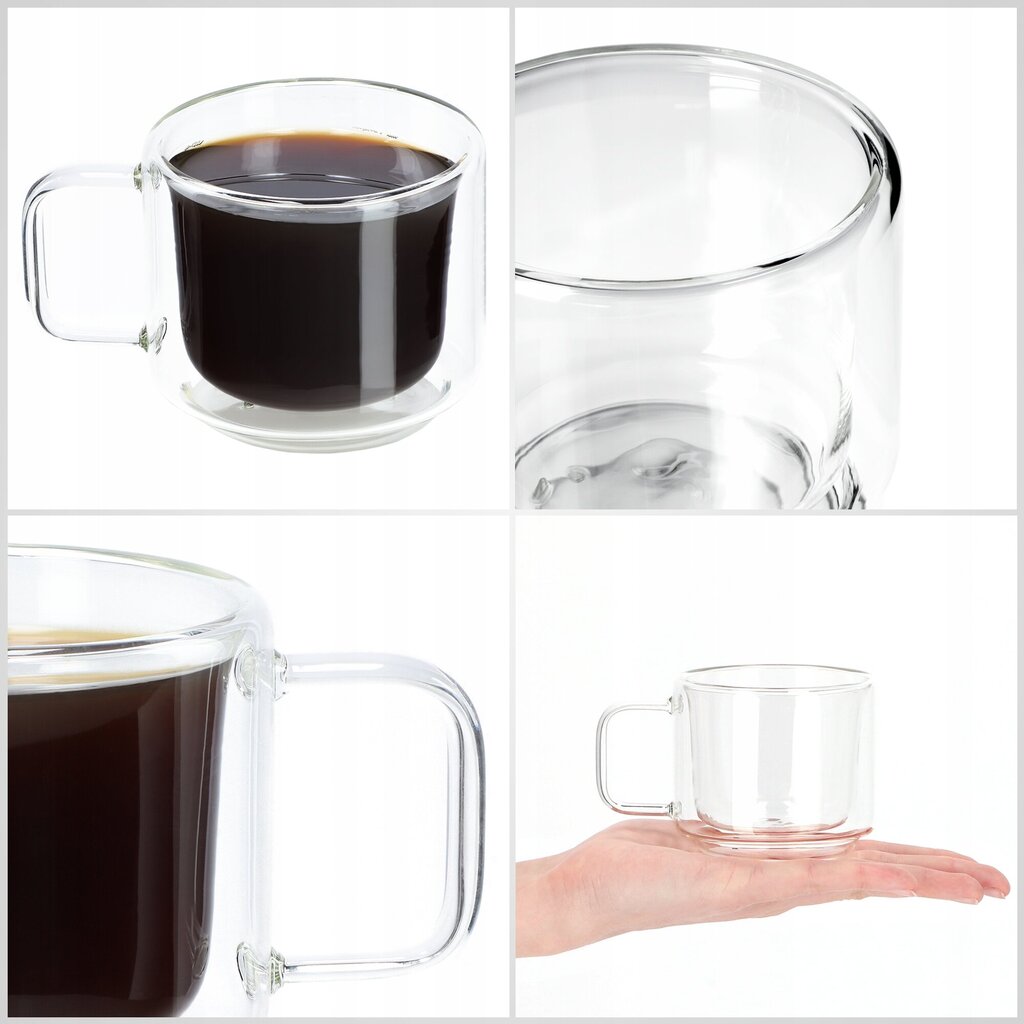 Cup Glass Muki Kaksoislasikahva 4 kpl hinta ja tiedot | Lasit, mukit ja kannut | hobbyhall.fi