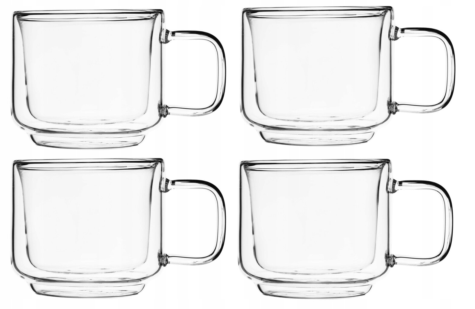 Cup Glass Muki Kaksoislasikahva 4 kpl hinta ja tiedot | Lasit, mukit ja kannut | hobbyhall.fi