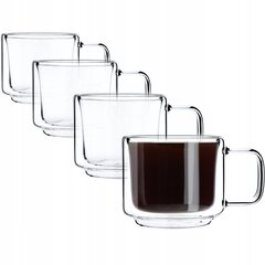 Cup Glass Muki Kaksoislasikahva 4 kpl hinta ja tiedot | Lasit, mukit ja kannut | hobbyhall.fi