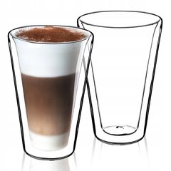 Lämpölasit Latte-juomille ja cocktaileille, 2 kpl hinta ja tiedot | Lasit, mukit ja kannut | hobbyhall.fi