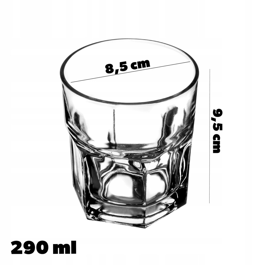 Lasisarja 290ml Whisky Juomalasit, 4 kpl hinta ja tiedot | Lasit, mukit ja kannut | hobbyhall.fi