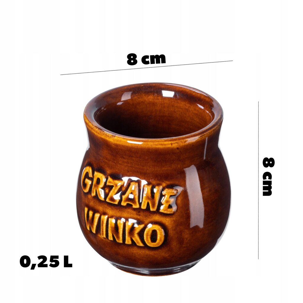 Mukit glögille Setti Kivitavaramuki 250ml 4 kpl hinta ja tiedot | Lasit, mukit ja kannut | hobbyhall.fi