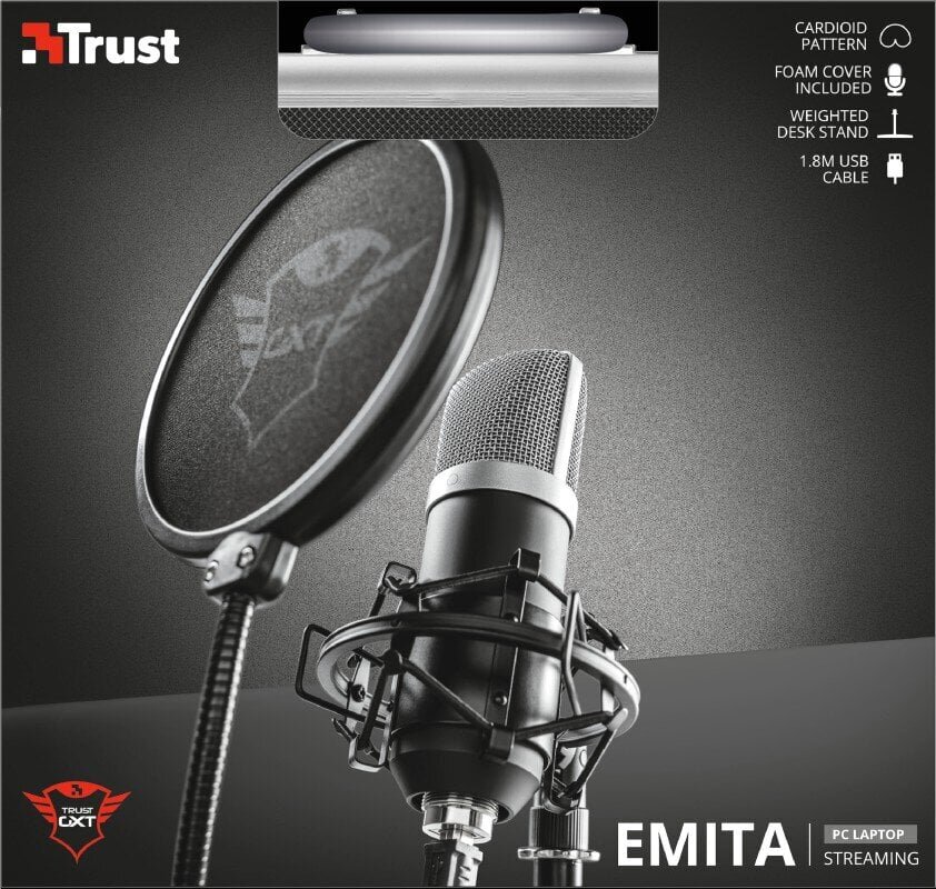 GXT 252 EMITA/21753 TRUST mikkeri hinta ja tiedot | Mikrofonit | hobbyhall.fi