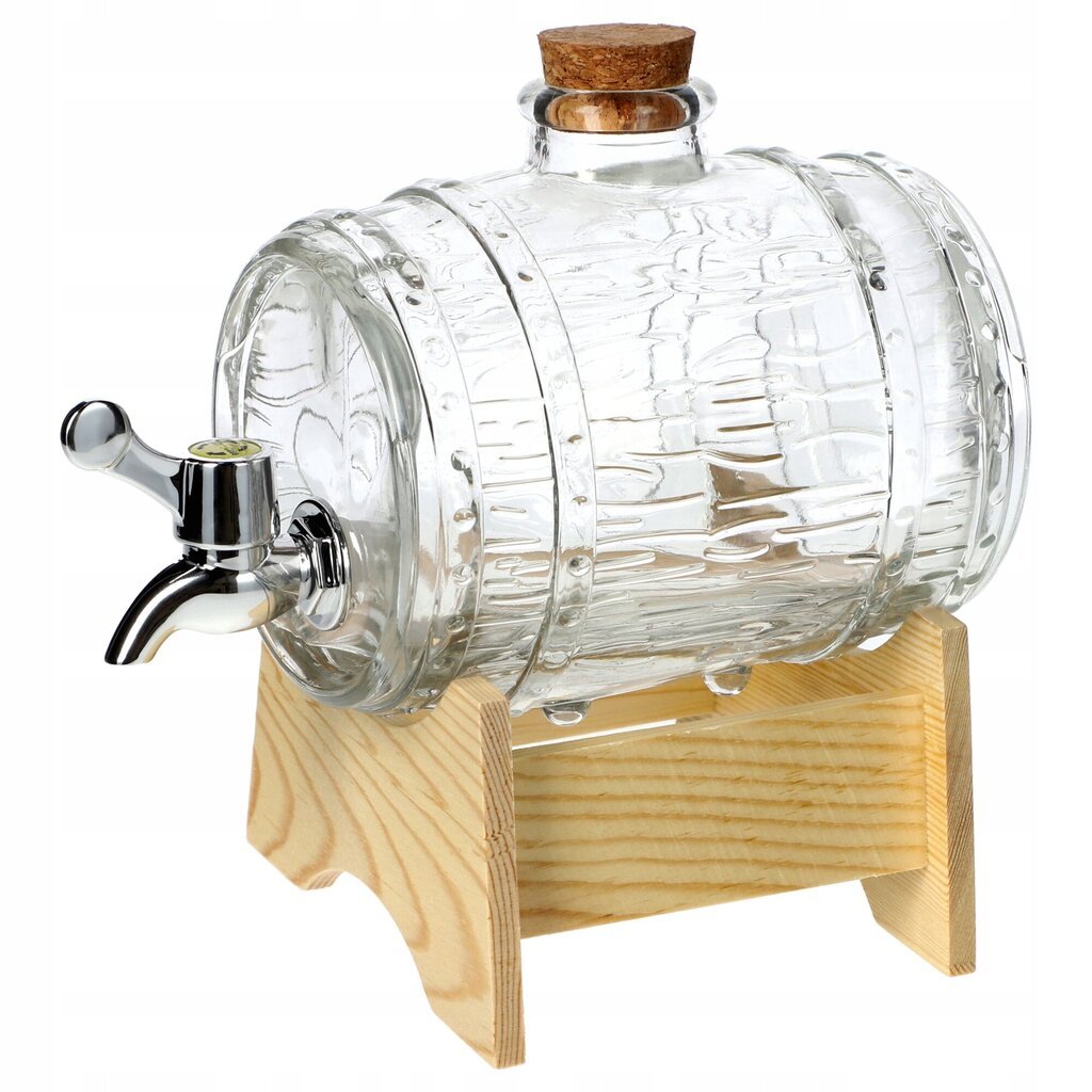 Tynnyri hanalla Glass Barrel Bimber Beer 1L hinta ja tiedot | Lasit, mukit ja kannut | hobbyhall.fi