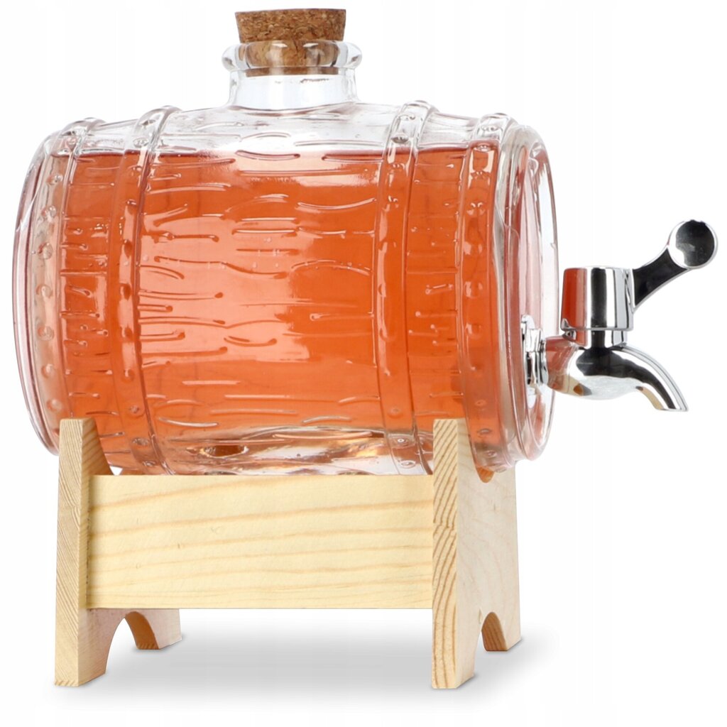 Tynnyri hanalla Glass Barrel Bimber Beer 1L hinta ja tiedot | Lasit, mukit ja kannut | hobbyhall.fi