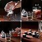 1L Whisky Decanter, Crystal Wine Stones, pussillinen hinta ja tiedot | Lasit, mukit ja kannut | hobbyhall.fi