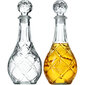 2x Whiskey Alcohol Decanter Crystal 0,8L lasipullo korkilla hinta ja tiedot | Lasit, mukit ja kannut | hobbyhall.fi