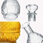 2x Whisky Alcohol Decanter Crystal 1L lasipullo korkilla hinta ja tiedot | Lasit, mukit ja kannut | hobbyhall.fi