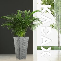 Kukkaruukku Kukkaruukku sisäkkeellä Garden Grey 56cm hinta ja tiedot | Kukkalaatikot | hobbyhall.fi