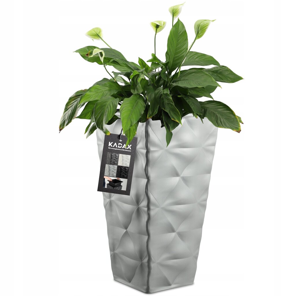 Kukkaruukku Kukkaruukku sisäkkeellä Garden Grey 75cm hinta ja tiedot | Kukkalaatikot | hobbyhall.fi