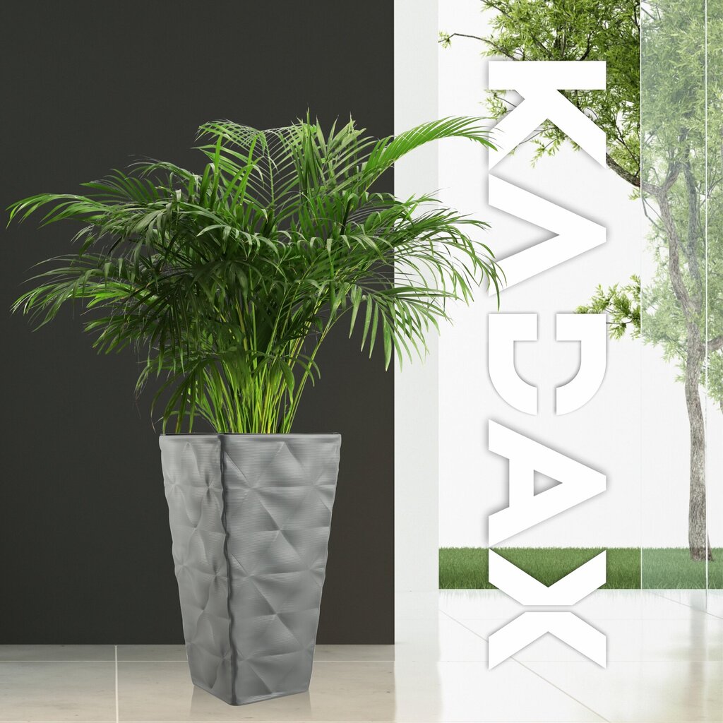 Kukkaruukku Kukkaruukku sisäkkeellä Garden Grey 75cm hinta ja tiedot | Kukkalaatikot | hobbyhall.fi