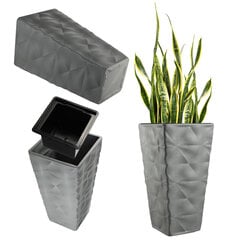 Kukkaruukku Kukkaruukku sisäkkeellä Garden Grey 75cm hinta ja tiedot | Kukkalaatikot | hobbyhall.fi