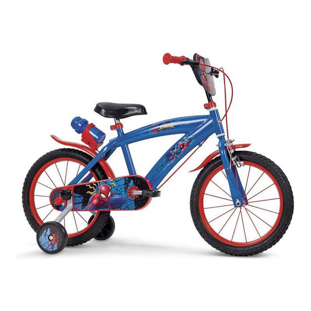 Lasten pyörä Toimsa Spiderman Huffy, 16", sininen hinta ja tiedot | Polkupyörät | hobbyhall.fi