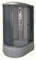 Neliseinäinen suihkukaappi R8106 Grey and White, oikeanpuoleinen hinta ja tiedot | Suihkukaapit ja suihkunurkat | hobbyhall.fi
