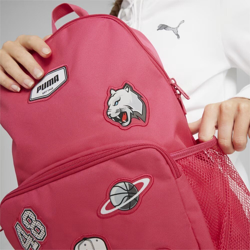 Pum seljakott Patch Backpack 090344*02, fuksia hinta ja tiedot | Urheilukassit ja reput | hobbyhall.fi