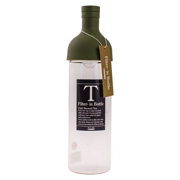 Hario Olive Green kylmää teetä pullossa - 750ml hinta ja tiedot | Termoskannut ja termosmukit | hobbyhall.fi