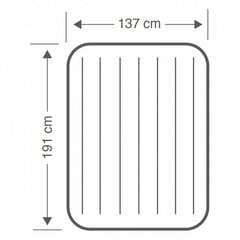 Ilmatäytteinen patja Intex, 137x25x191 cm hinta ja tiedot | Ilmapatjat | hobbyhall.fi