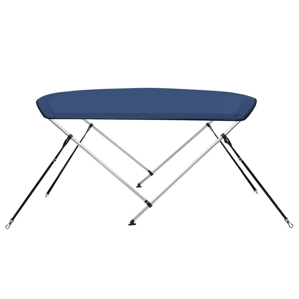 vidaXL 2-kaarinen bimini-kate laivastonsininen180x130x110 cm hinta ja tiedot | Lisävarusteet veneisiin ja kajakkeihin | hobbyhall.fi