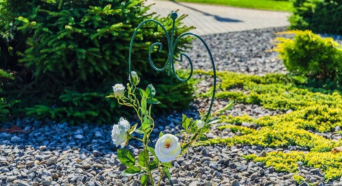 Pergola tuki ruusukukkakasveille Teräs 35x63cm hinta ja tiedot | Kukkatelineet ja kukkapöydät | hobbyhall.fi