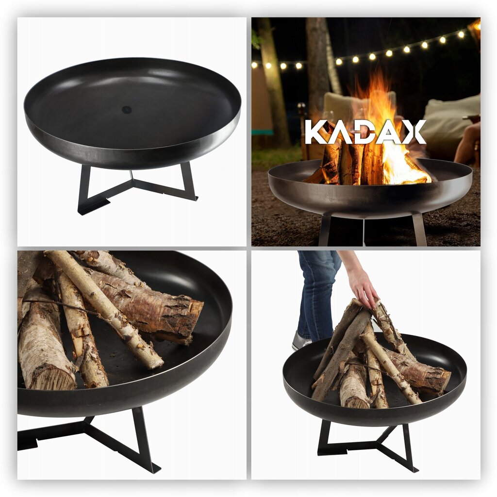 Garden Fire Pit Grill Teräskulho 60cm hinta ja tiedot | Kukkatelineet ja kukkapöydät | hobbyhall.fi