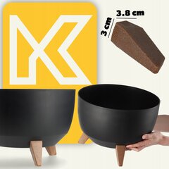 Kukkaruukku Kukkaruukku 32 cm kansi + jalat Kukkajalusta musta hinta ja tiedot | Kukkalaatikot | hobbyhall.fi