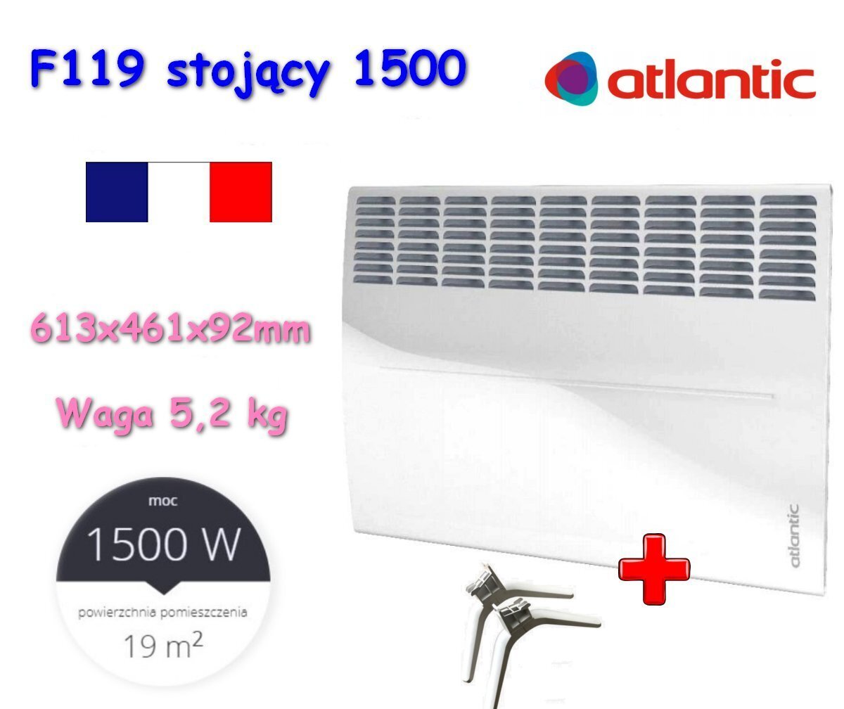 Sähkökonvektori Atlantic F119 Design 1500W PLUG hinta ja tiedot | Lämmittimet | hobbyhall.fi