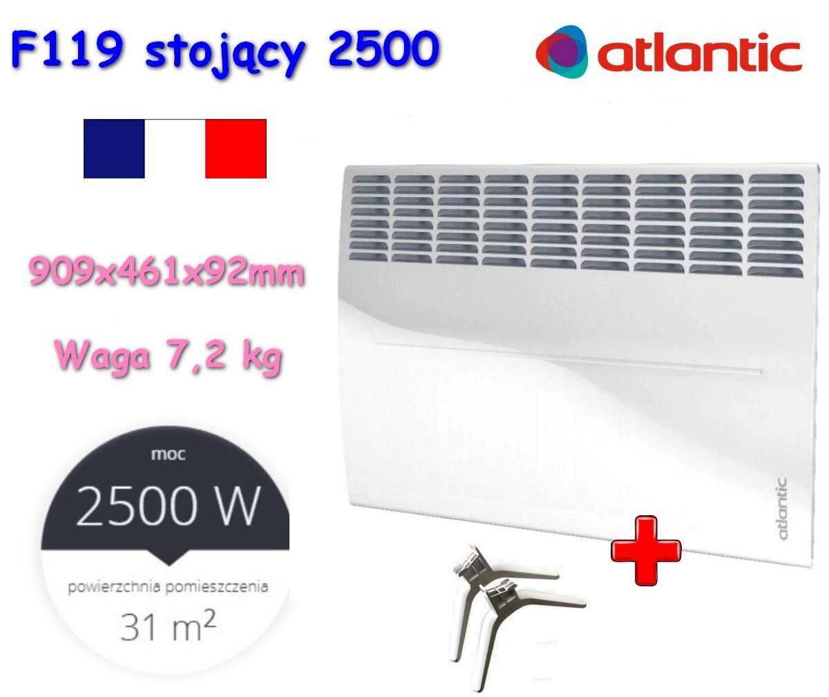 Sähkökonvektori Atlantic F119 Design 2500W PLUG hinta ja tiedot | Lämmittimet | hobbyhall.fi