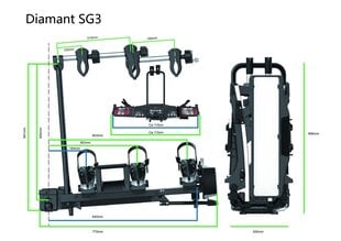 Polkupyörän pidike Diamant SG3 hinta ja tiedot | Pyöränkuljetustelineet | hobbyhall.fi