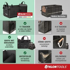 Athlon Tools Premium Trunk -pussi kansi - 60 litraa xxl -rungon järjestäjä - ylimääräinen vakaa ja vedenpitävät lattiat - ruokahahmot - antilipp -savea hinta ja tiedot | Polkupyörälaukut ja puhelinpidikkeet | hobbyhall.fi