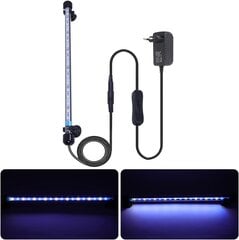 MLJ LED 18-112 cm Fish Tank Aquarium Light Vedenpitävälle akvaario-akvaariovalaistukselle, lampun liittimelle EU: n vedenalainen LED-valopalkki (valkoinen ja sininen, 37 cm) hinta ja tiedot | Akvaariotarvikkeet | hobbyhall.fi