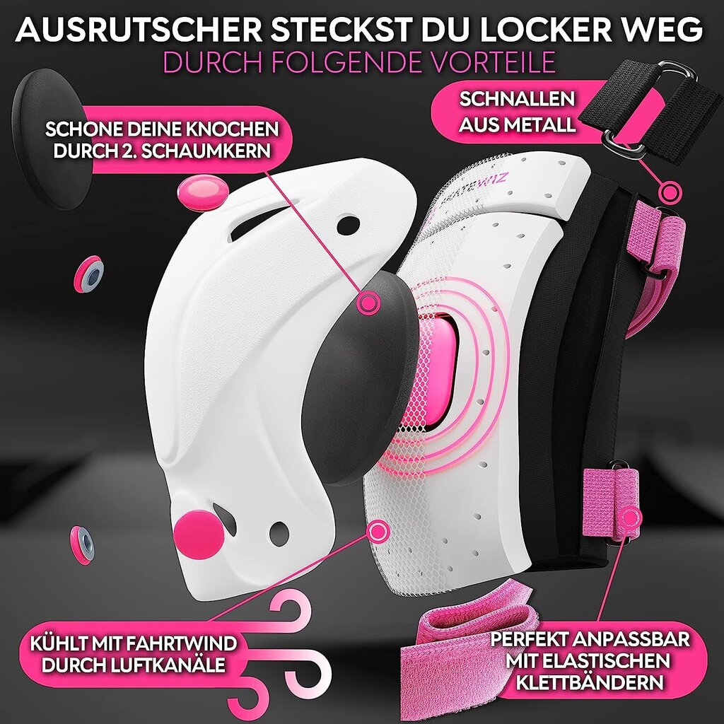 Skatewiz Protectors Lapset - Suojaa -1 suojavarusteet Inliner -lapset - Koko S Pink - Schoner Set lapset hinta ja tiedot | Suojat rullaluisteluun | hobbyhall.fi