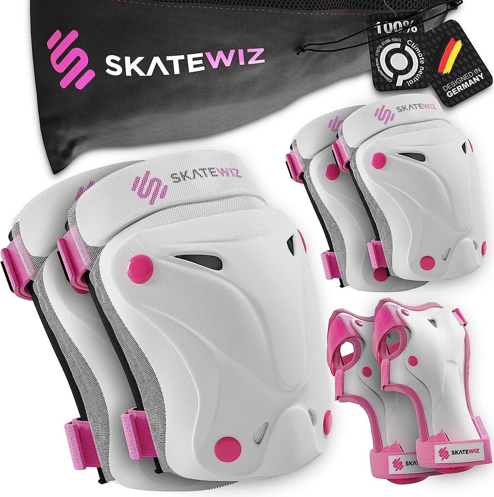 Skatewiz Protectors Lapset - Suojaa -1 suojavarusteet Inliner -lapset - Koko S Pink - Schoner Set lapset hinta ja tiedot | Suojat rullaluisteluun | hobbyhall.fi