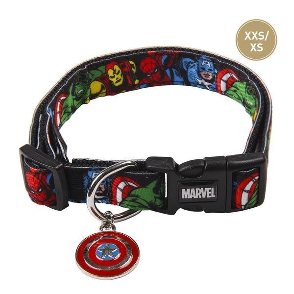 Koiran kaulapanta Marvel, XXS/XS, musta hinta ja tiedot | Koiran valjaat ja kaulapannat | hobbyhall.fi