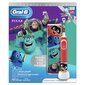 Braun Oral-B lasten sähköhammasharja D100.413.2KX PIXAR ajastin + matkakotelo, punainen hinta ja tiedot | Sähköhammasharjat | hobbyhall.fi