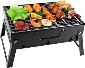 Sunjas BBQ hiilen grilli matkailulaite Minigrill Pöytägrill Picnick Camping Grill hinta ja tiedot | Grillit | hobbyhall.fi