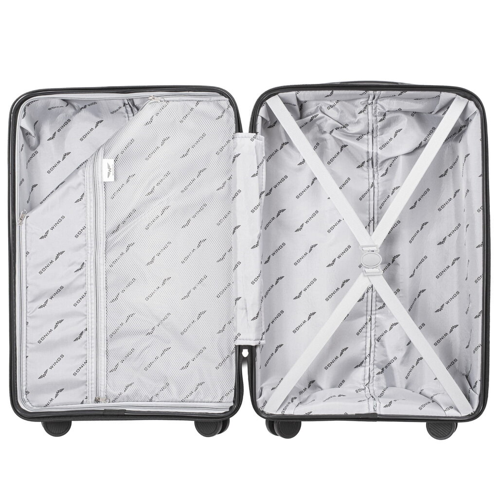 Keskimääräinen matkalaukku siivet dq181-05 3kpl m-koko, vaaleanpunainen hinta ja tiedot | Matkalaukut ja matkakassit | hobbyhall.fi