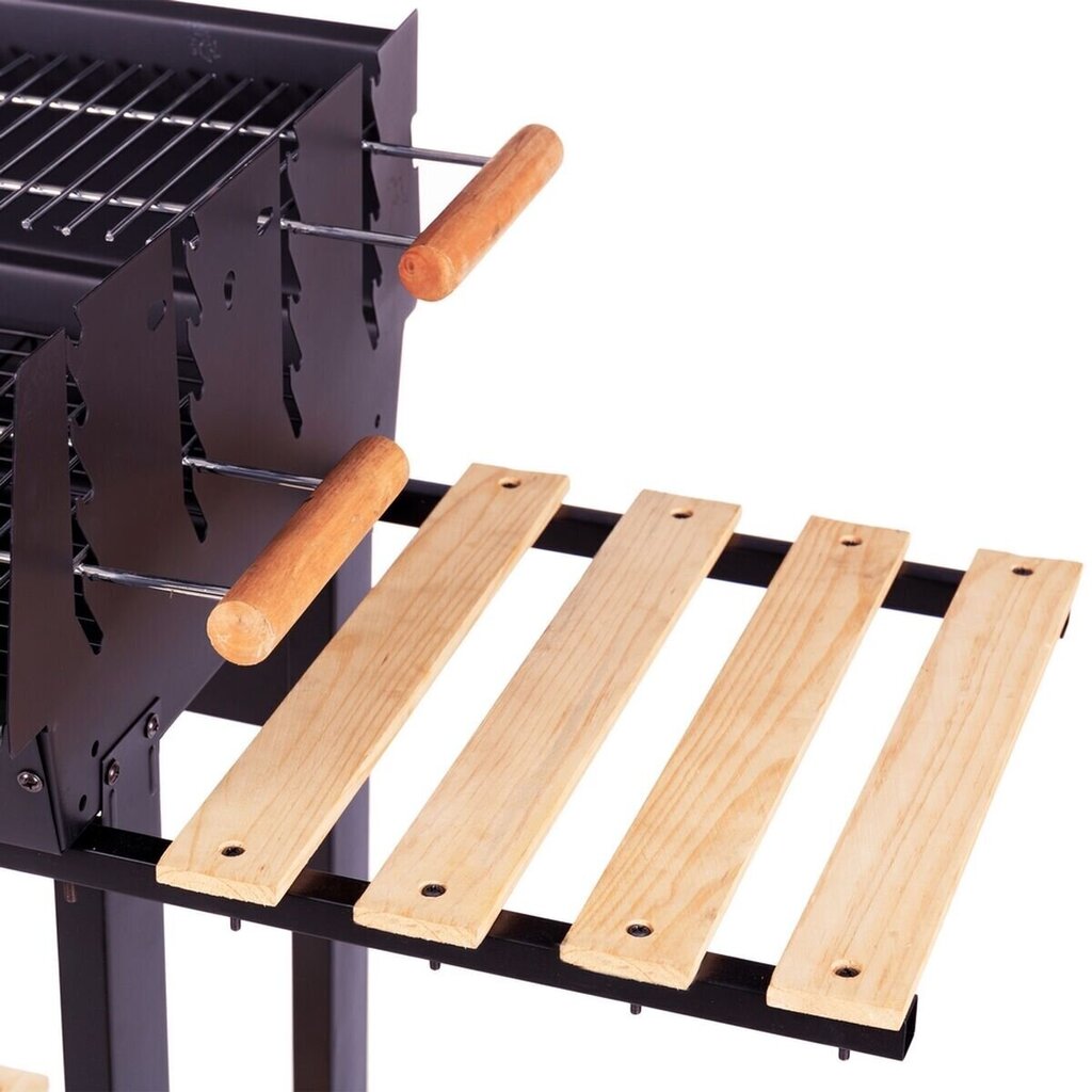 Grilli Bigbuy Bbq, 88x46x90 cm, musta hinta ja tiedot | Grillit | hobbyhall.fi