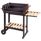 Grilli Bigbuy Bbq, 88x46x90 cm, musta hinta ja tiedot | Grillit | hobbyhall.fi