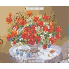 Timanttimosaiikki 5D "Poppies" 40x50cm hinta ja tiedot | Timanttimaalaukset | hobbyhall.fi