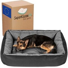 Superkissen24 Premium koiran sohvan sävyt harmaat 120 cm x 90 cm hinta ja tiedot | Pedit ja pesät | hobbyhall.fi