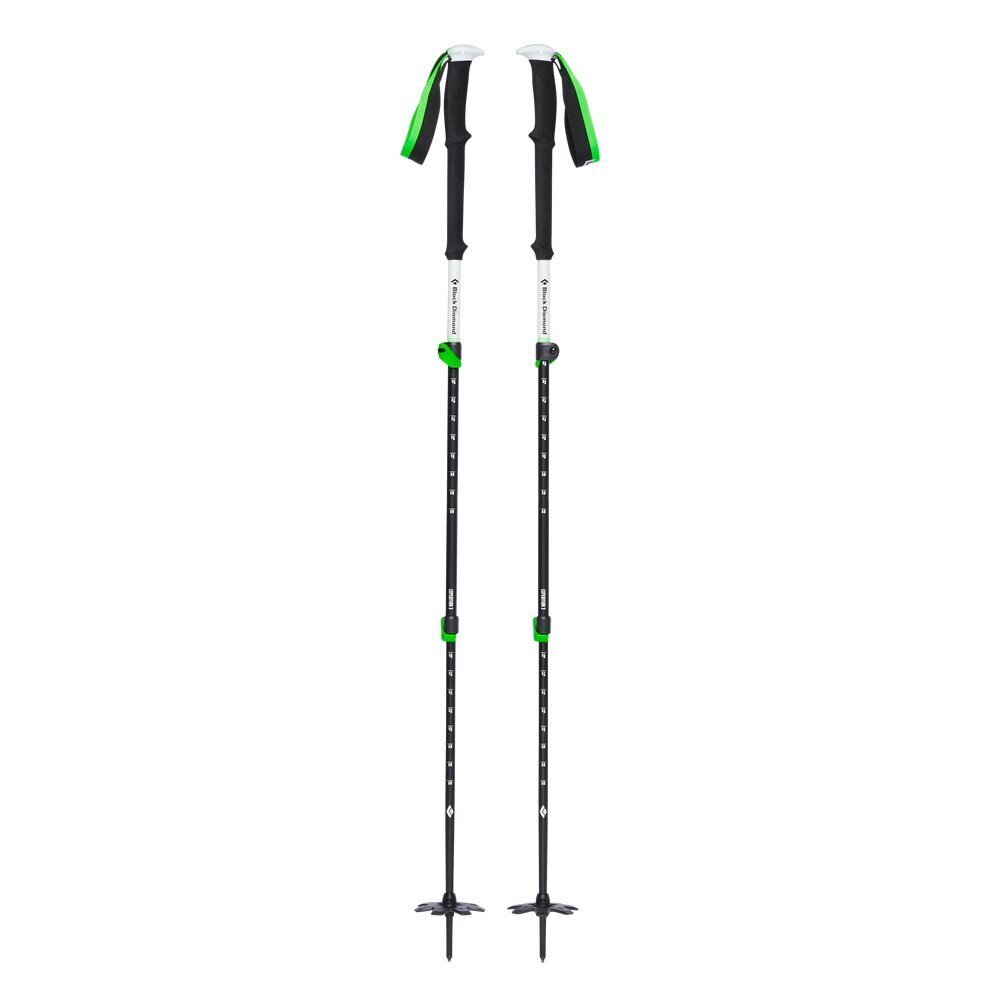 Alppisauvat Black Diamond Expedition 3, 125 cm, vihreä/musta hinta ja tiedot | Laskettelusauvat | hobbyhall.fi