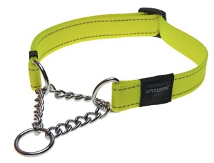 Half-poof kaulus Rogz Utility L 20mm Fanbelt Obedience, keltainen heijastin hinta ja tiedot | Rogz Lemmikit | hobbyhall.fi