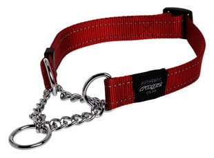 Half-poof kaulus Rogz Utility M 16mm Snake Obedience, punainen heijastin hinta ja tiedot | Koiran valjaat ja kaulapannat | hobbyhall.fi